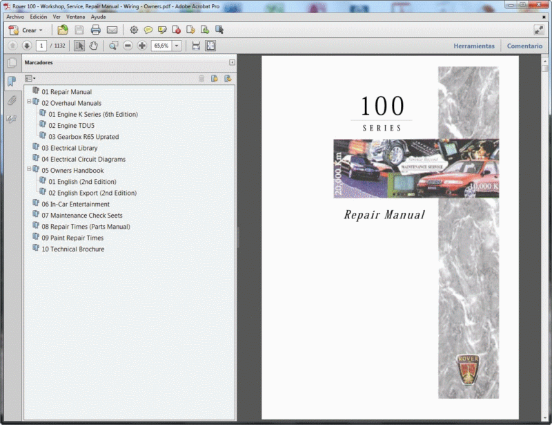 Rover 100 Repair Manual Wiring Diagrams